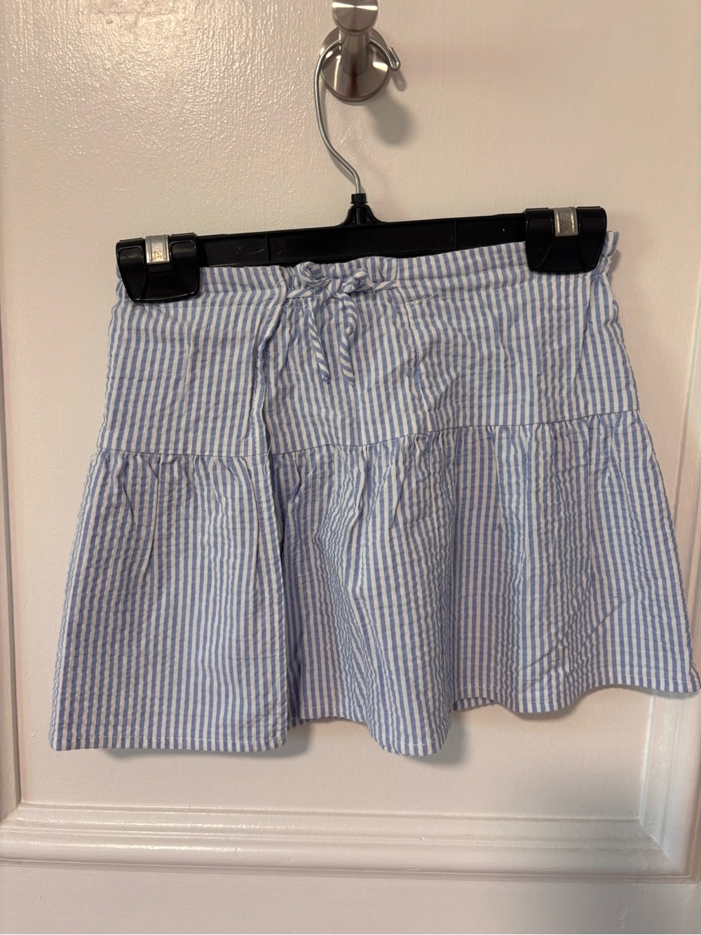 Zara Blue and White Striped Tiered Girls' Skirt